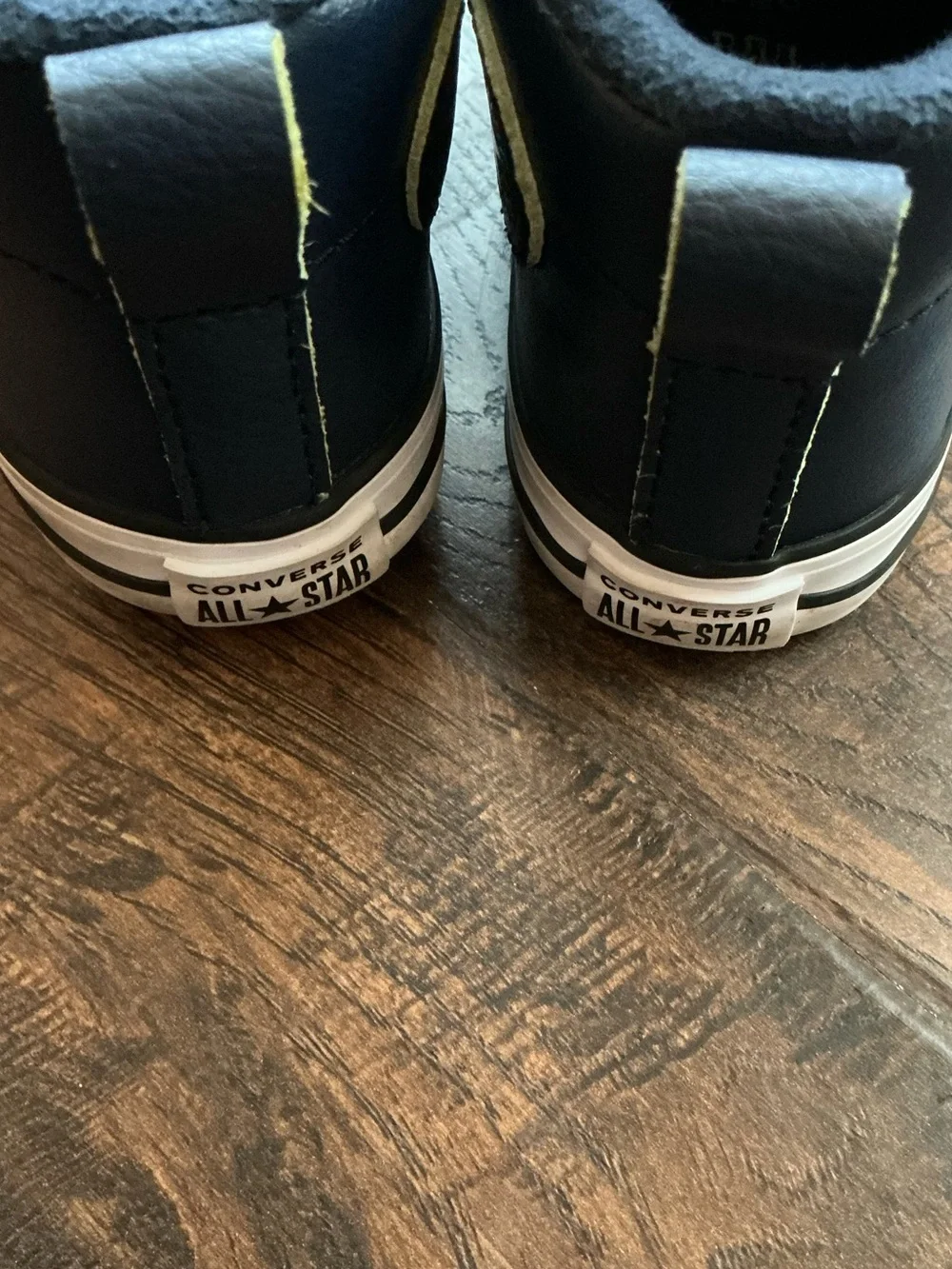 Converse Leather Street Mid Infant Shoes Dark Blue Size 7